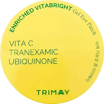 Осветляющие патчи с витамином С транексамовой кислотой и коэнзимом Q10 - Trimay Enriched Vitabright Gel Eye Patch 60шт (1361320-18844234)