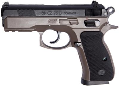 Пистолет страйкбольный ASG CZ 75D Compact Spring, 6 мм ц:fde