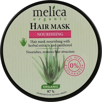 Маска для волос с экстрактом трав и пантенолом - Melica Organic Nourishing Hair Mask 200ml (991052-64191754-2)