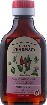 Реп'яхова олія з червоним перцем для росту волосся - Green Pharmacy Burdock & Red Peppers Hair Oil 100ml (1224204-324969311-2)