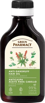 Масло против перхоти "Касторовое масло и репейник" - Green Pharmacy Anti-Dandruff Hair Oil 100ml (1226278-2010147649-2)
