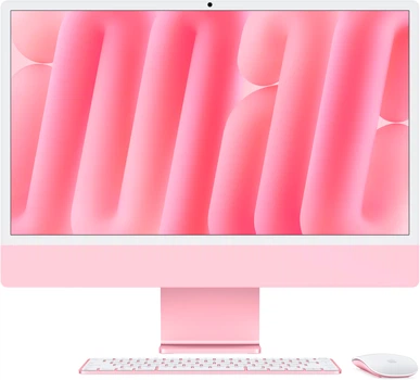 Моноблок Apple iMac 24" М4 4.5К 10‑ядер GPU 256GB Pink (MWV43UA/A)