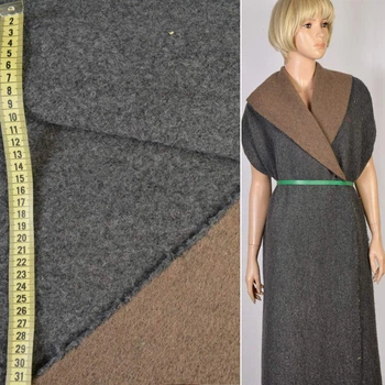Лоден пальтовый Gerry Weber двухслойный серый/бежевый, ш.152 (18862.001)