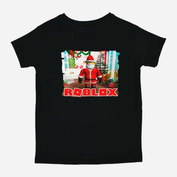 Подростковая футболка для мальчика Спиногрыз Roblox новогодний 10-00791 146 см Черная (ROZ6501097742)