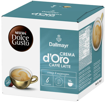 Кофе в капсулах Nescafe Dolce Gusto d'Oro Caffe Latte Dallmayr
