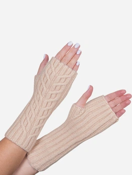 Мітенки жіночі в'язані Malisa Гарсія 10-5026-LT-69 One Size Крем-брюле