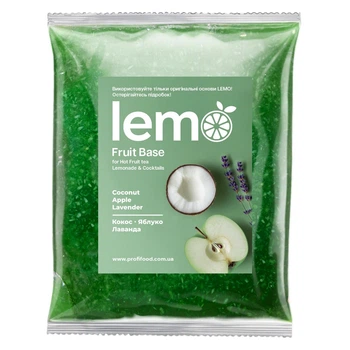 Фруктовое пюре пастеризованное LEMO Кокос-яблуко-лаванда 1 кг.
