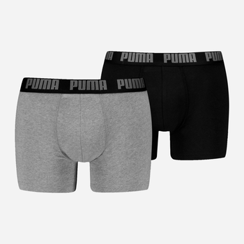Набор трусов боксеров мужских хлопковых Puma Men Everyday Basic Boxer 2P 93832003 L Mid Grey/Black (8720245555999) 