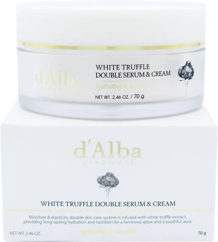 Антивозрастной двойной крем-сыворотка d'Alba White Truffle Double Serum & Cream 70 г (8809782554426)