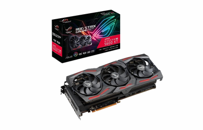 Дискретная видеокарта ASUS ROG STRIX RX 5600 XT GAMING OC, 6 GB GDDR6, 192-bit / HDMI / DisplayPort б/у