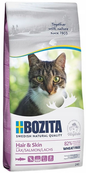 Сухий корм Bozita Hair & Skin Wheat free для котів з проблемами шкіри та шерсті З лососем 2 кг (7311030315211)