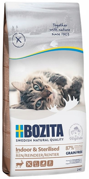 Сухий корм для стерилізованих котів Bozita Indoor & Sterilised Reindeer 2 кг (7311030312210)