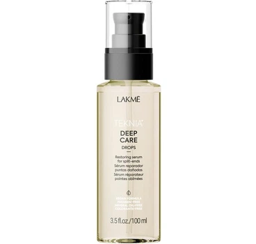 Лосьон восстановительный Lakme для сухих или поврежденных волос Teknia Deep Care Drops 100 мл