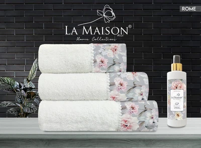 Подарочный набор полотенец La Maison, 3 шт. с ароматом Rome
