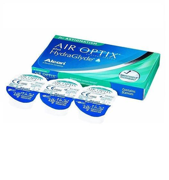 Контактные линзы Alcon AirOptix plus HydraGlyde for Astigmatism на 1 месяц -9/5/ -1.25/110 3 шт.