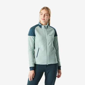 Кофта жіноча SH500 для зимового туризму зелена - XL