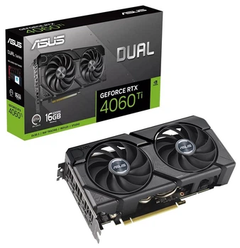 Відеокарта GF RTX 4060 Ti 16GB GDDR6 Dual EVO Asus (DUAL-RTX4060TI-16G-EVO)