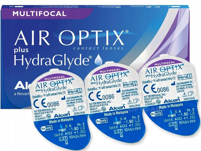 Контактные линзы Alcon AirOptix plus HydraGlyde for Multifocal на 1 месяц HI -5.75 3 шт.