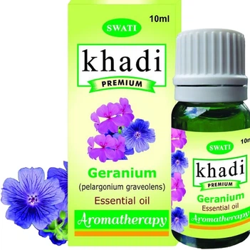 Чистое эфирное масло "Герань" - Khadi Swati Premium Pure 100% Essential Oil Geranium 10ml (1195408-1270313387-2)