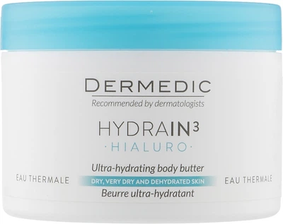 Гіалуронова ультра-зволожуюча олія - ​​Dermedic Hydrain3 Hialuro Ultra-Hydrating Body Butter 225ml (1173113-561479734-2)