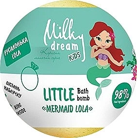Бомба для ванн "Русалочка LOLA" с сюрпризом-кольцом внутри - Milky Dream Kids 75g (1311573-3185606)