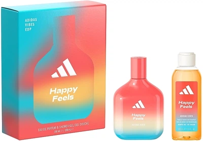 Adidas Vibes Happy Feels Giftset - Набор (edp/100ml + sh/gel/100ml) Adidas Vibes Happy Feels Giftset (1221672-2044230156-2)