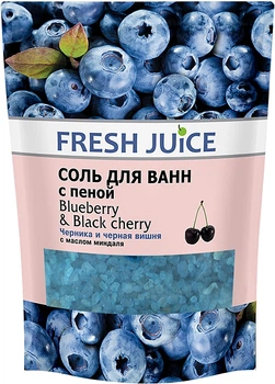 Сіль для ванни з піною "Чорниця та чорна вишня" Fresh Juice Blueberry & Black Cherry (500g) (701720-911450-2)