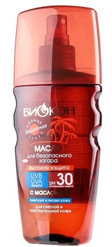 Масло для безопасного загара SPF-30 "Высокая защита" Биокон 160ml (405001-908699-2)