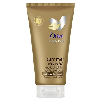 Крем-лосьон автозагар для лица и тела от среднего до темного - Dove Body Love Summer Revived Medium To Dark 75ml (1222092-514646349-2)