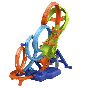 Трек Хот Вилс Невероятные виражи и петли Hot Wheels 4 Loop Crash