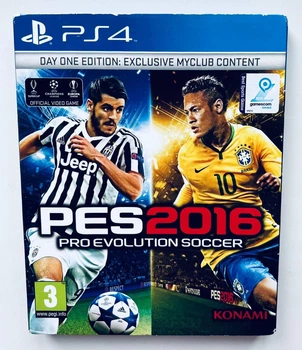 Pro Evolution Soccer 2016 Day One Edition Exclusive Myclub, русские субтитры - диск для PlayStation 4, Б/У