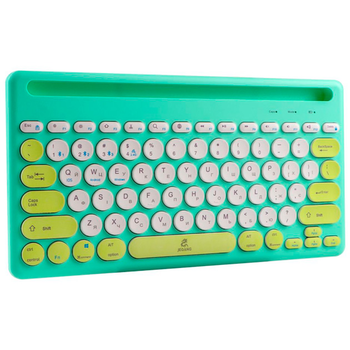 Клавіатура бездротова Jeqang JB-333 V5.0/Type-C Ukr/En для Windows/Mac/Android/iOS Зелений