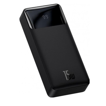 УМБ портативний зарядний пристрій Baseus LED display PD15W+QC3.0 Black 20000mAh 2USB 3А+Type-C (56513)