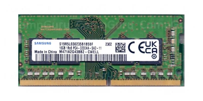 Оперативная память для ноутбука Samsung DDR4 16GB 3200MHz SO-DIMM 1Rx8 PC4-3200AA (M471A2G43BB2-CWELL)