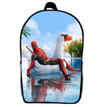 Рюкзак Дедпул (School Gear bag Deadpool 08) черный, 39 х 27 х 14 см