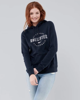 Женское худи Hollister HC8174W XS Темно-синий