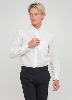 Мужская рубашка - рубашка Uniqlo UQ0307M M Белый