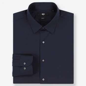 Мужская рубашка - рубашка Uniqlo UQ0259M XL Темно-синий