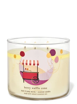 Свічка ароматична Bath & Body Works BERRY WAFFLE CONE Bath and Body Works BBW0277W 411 г Білий