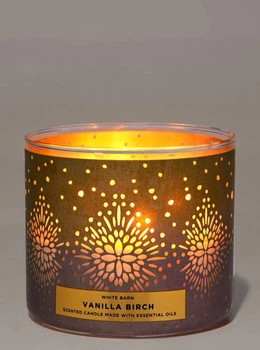 Свічка ароматична Bath & Body Works VANILLA BIRCH Bath and Body Works BBW0280W 411 г Різнокольоровий