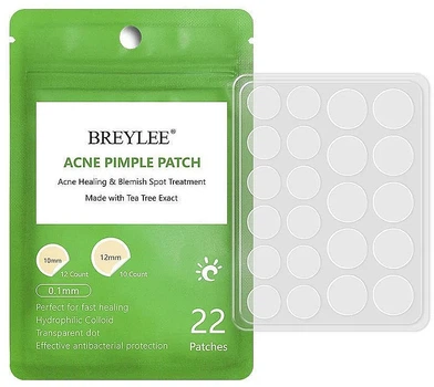Breylee Acne Pimple Patch For Day Гідроколоїдні патчі від прищів та вугрів 22шт (1042832-66445)