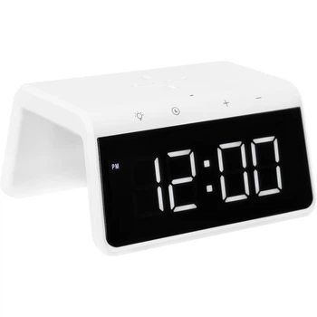 Настольные часы с беспроводной зарядкой Gelius Time Bridge GP-SDC01