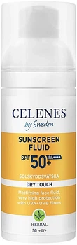 Солнцезащитный флюид - Celenes Herbal Sunscreen Dry Touch Fluid Spf 50+ 50ml (1360281-16030467)