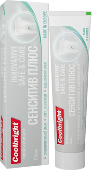 Зубна паста "Сенситив Плюс" - Coolbright Innovative Safe & Care 100ml (1088212-1446330-2)