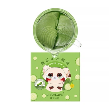 Гидрогелевые патчи SERSANLOVE Сucumber Water Optic Eye Mask 90 г с экстрактом огурца