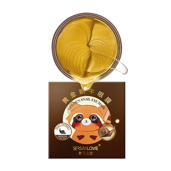 Гидрогелевые патчи SERSANLOVE Golden Snail Eye Mask 90 г с муцином улитки