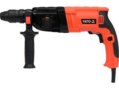 Перфоратор сетевой SDS+ со сменной цангой YATO YT-82122: P= 850 Вт, J= 3,3 Дж. Ø≤ 30 мм