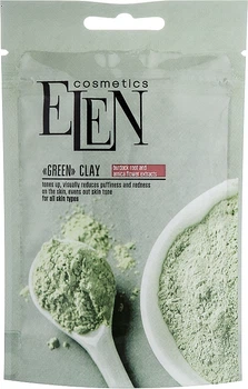 Зелена глина з екстрактом лопуха і арніки - Elen Cosmetics 40g (691751-191639)
