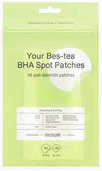 Патчи против высыпаний с чайным деревом и салициловой кислотой - Meisani Your Bes-tea BHA Spot Patches 45шт (1327524-4060049)