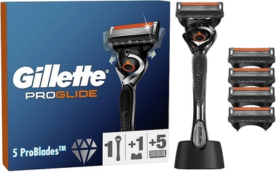 Бритва з 4 змінними касетами+підставка - Gillette Fusion ProGlide (1377569-23080764)